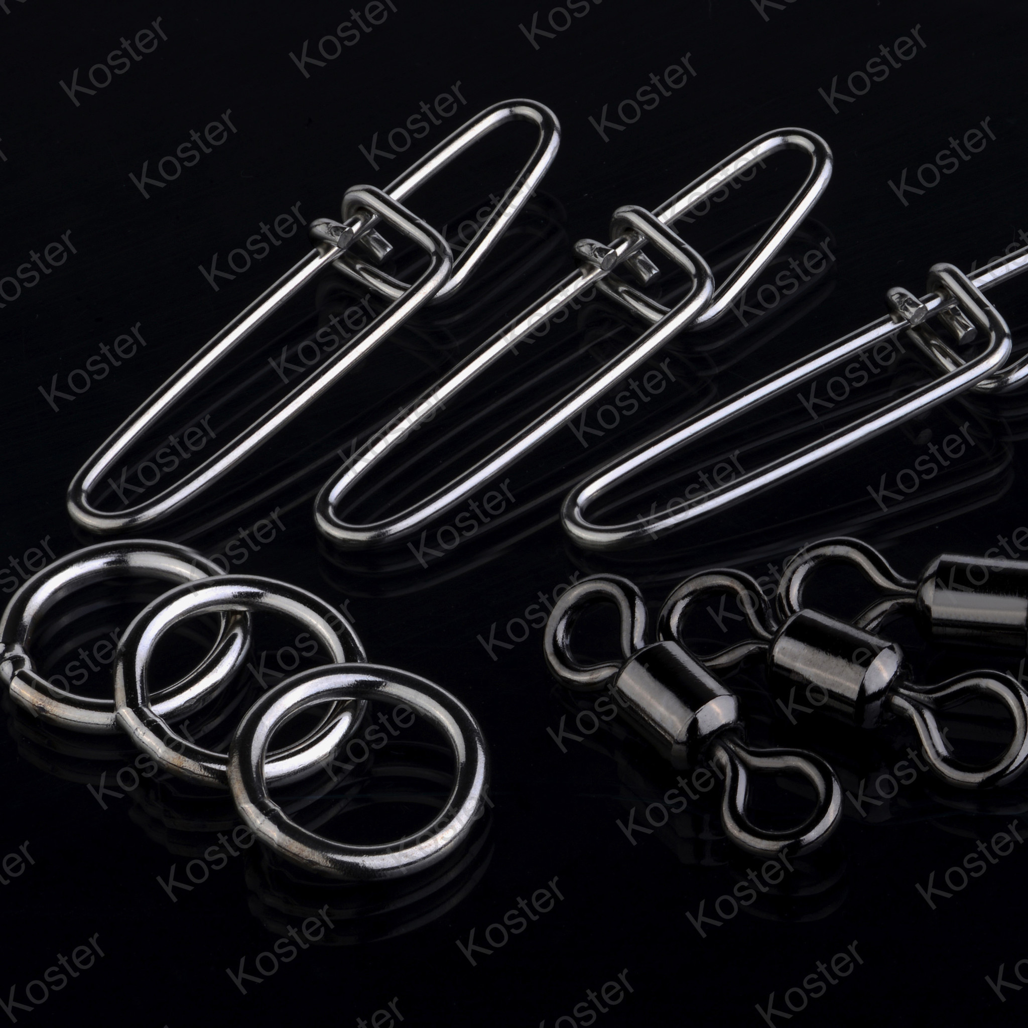 Hyper S-Snap With H-Swivel Stainless Black Nickel - Maat: 2, Trekkracht: 32 kg, Aantal: 4 Stuks - Afbeelding 4