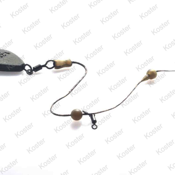 Naked Chod/Helicopter system rubber & bead 4pcs Weed - Afbeelding 3
