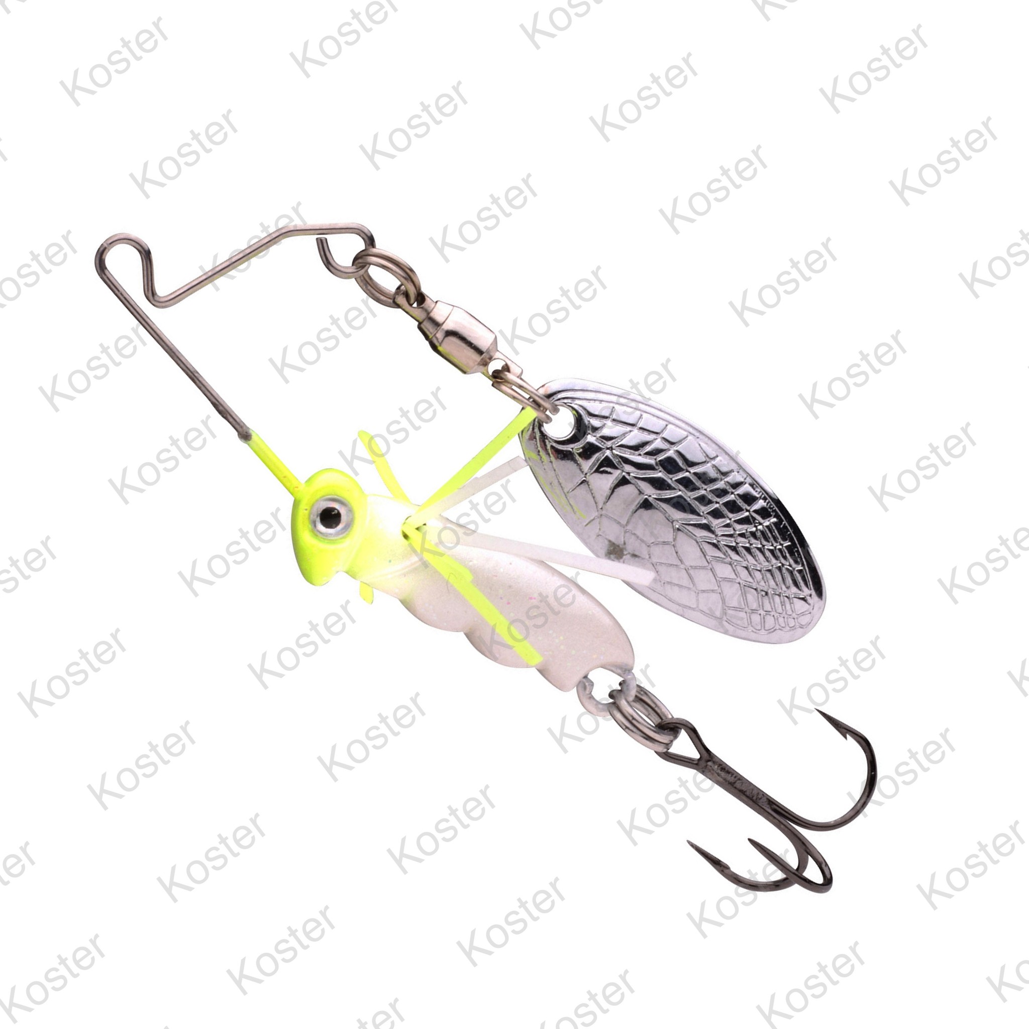 Larva Spinnerbait 7gr - Kleur: Chrome Blue, Gewicht: 7 gram - Afbeelding 4