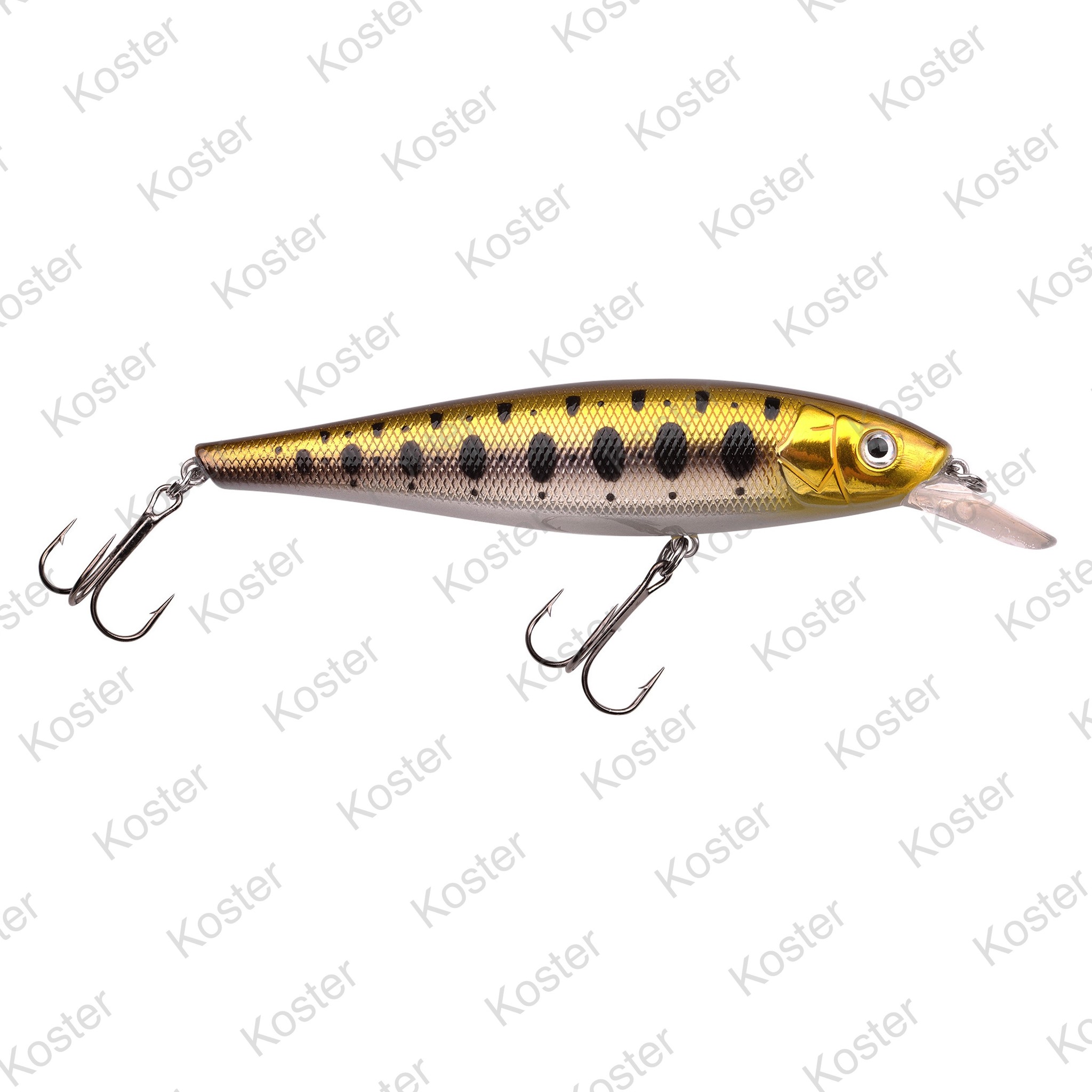 PowerCatcher Minnow Gold Trout - Maat: 100 (10.0 cm), Duikdiepte: 1.5 m, Gewicht: 15.0 gram - Afbeelding 3
