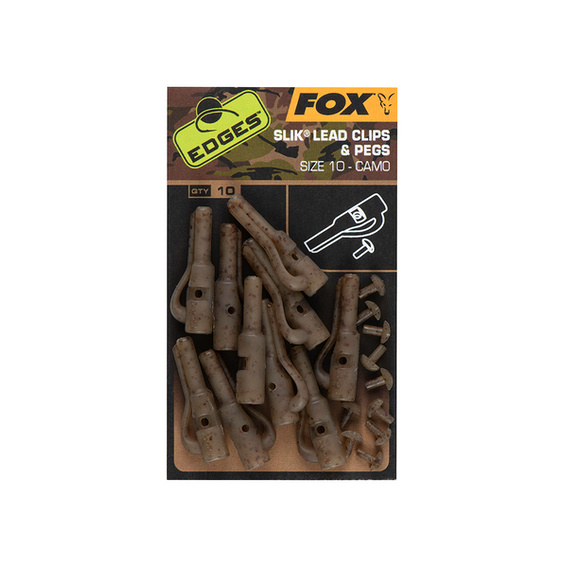 Edges Safety Lead Clip & Pegs Camo - Maat: 10 - Afbeelding 3