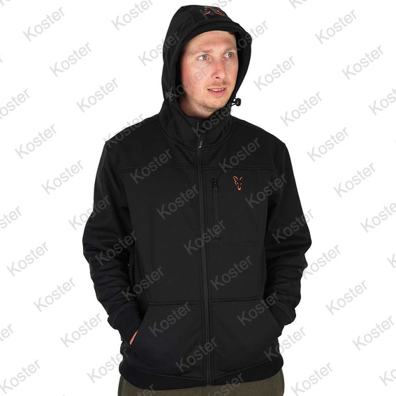 Collection Soft Shell Jacket Black/Orange - Maat: Large - Afbeelding 3