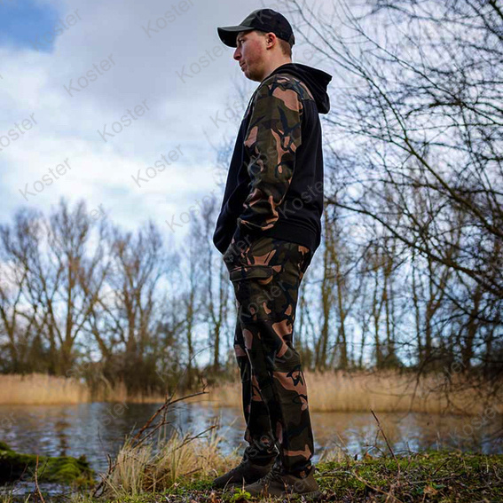 LW Black / Camo Split Zip Hoody - Maat: Medium - Afbeelding 5
