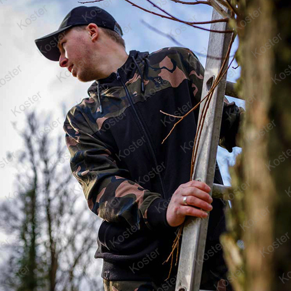 LW Black / Camo Split Zip Hoody - Maat: Medium - Afbeelding 6