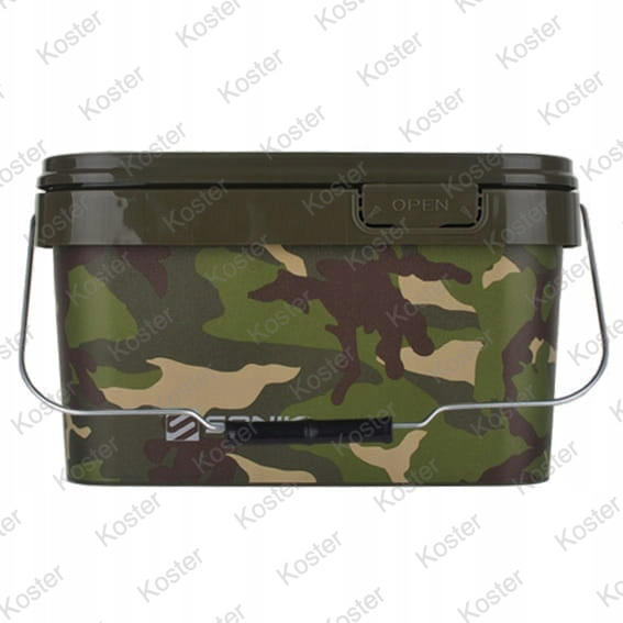 Camo Square Bucket - Inhoud: 10 liter - Afbeelding 3