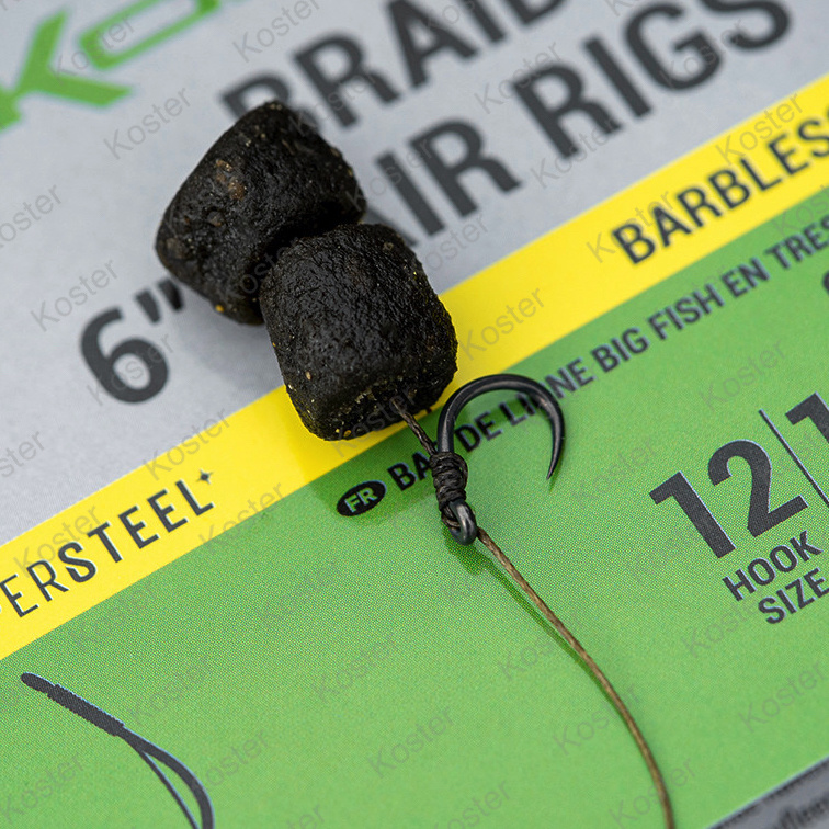 Braided Hair Rigs - Barbless 6" - Haakmaat: 10 - Afbeelding 5