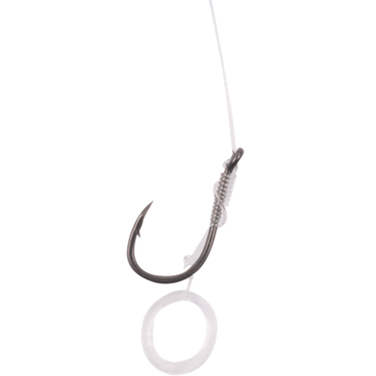 Banded 4" Hair Rigs Barbed - Maat: 10. 12 lb 0.28 mm - Afbeelding 3