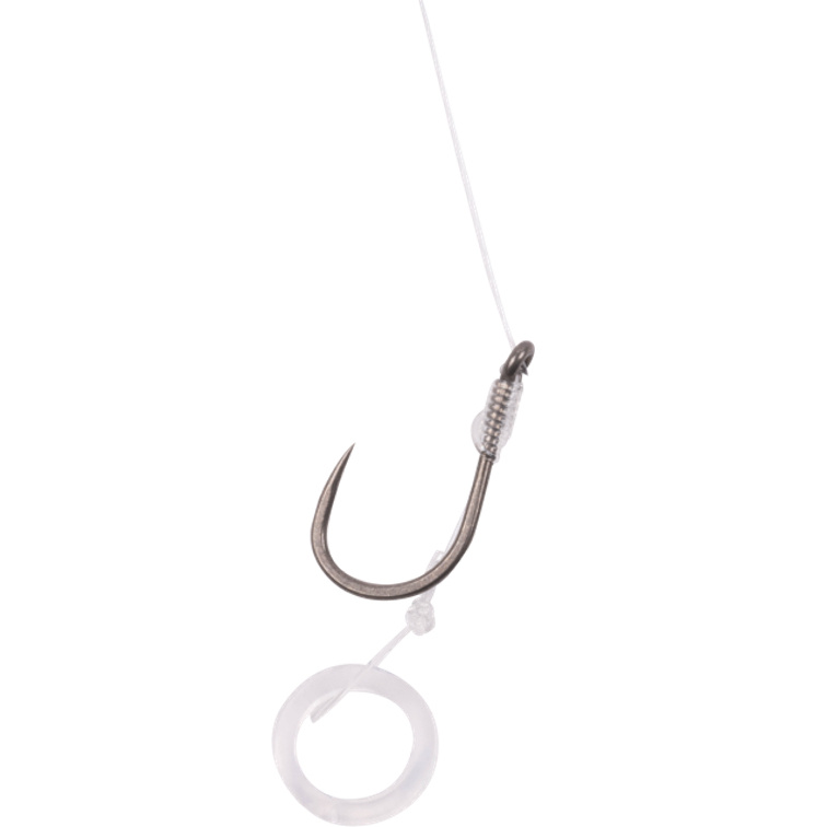 Banded 15" Hair Rigs Barbless - Maat: 10. 12 lb 0.28 mm - Afbeelding 3